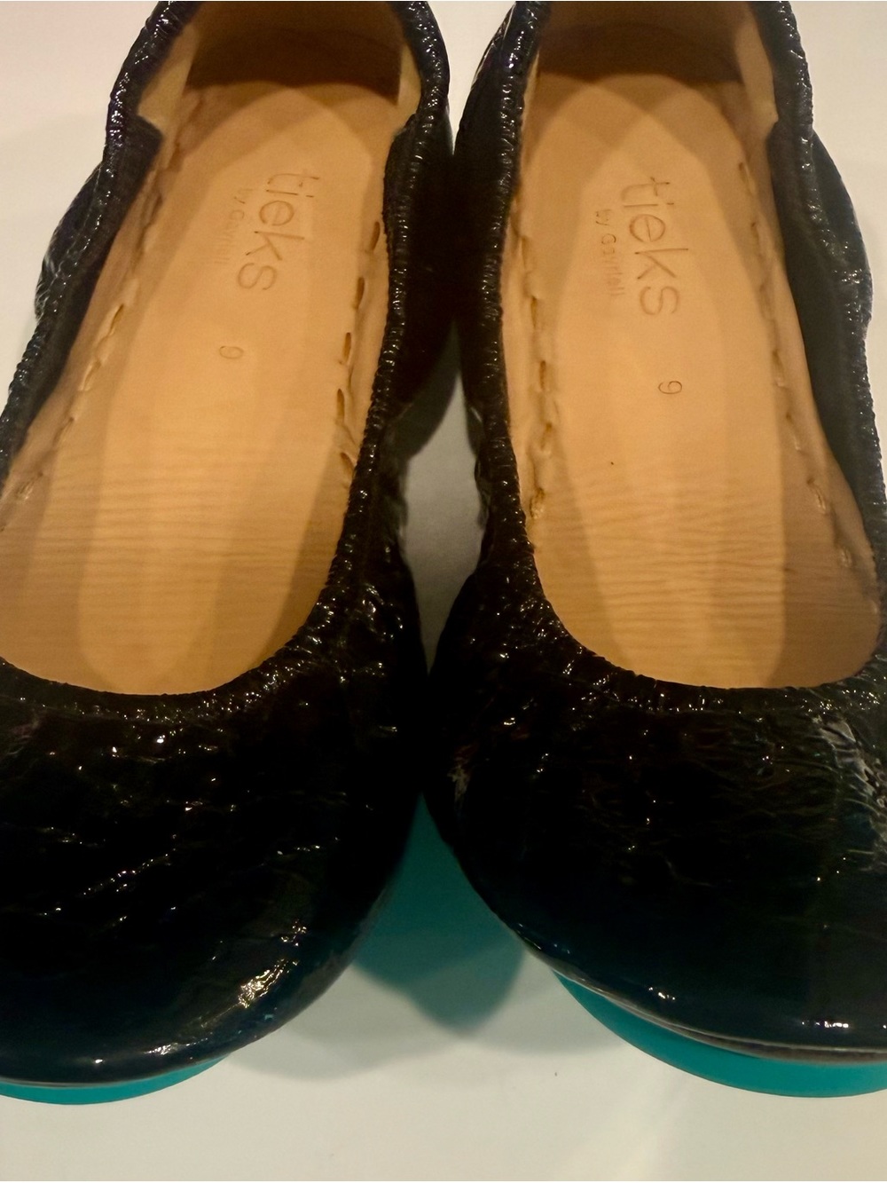 Tieks Black Obsidian Patent Leather Ballet Flats